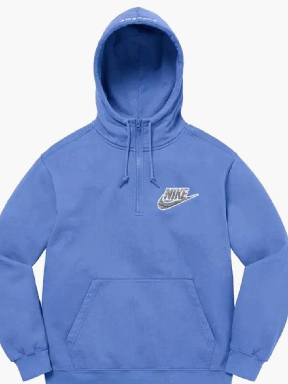 Supreme Nike Half Zip Hoodie 21SS Blue Pullover